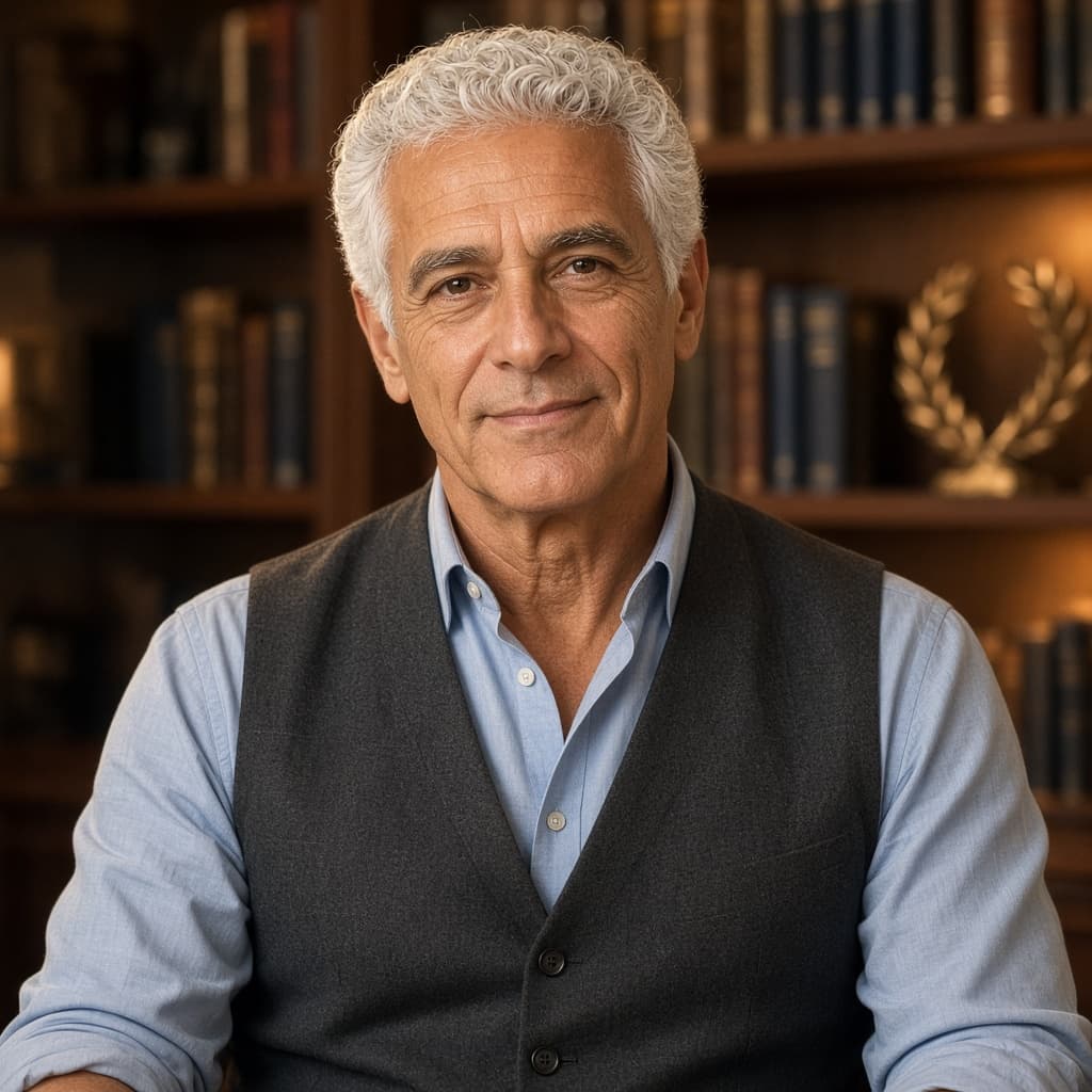 AI-generated portrait used as the avatar for Marcus, an AI business advisor.
